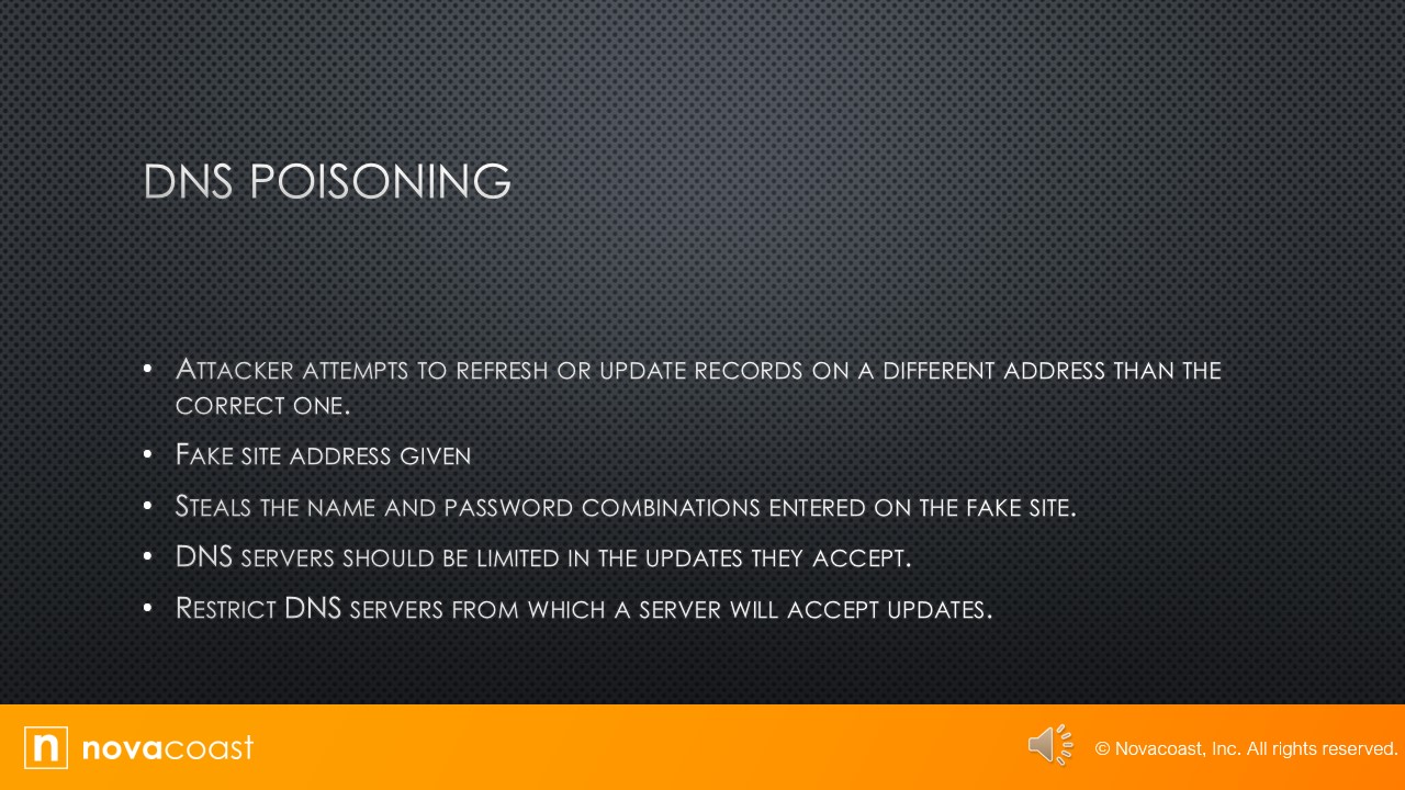 DNS poisoning explanation slide